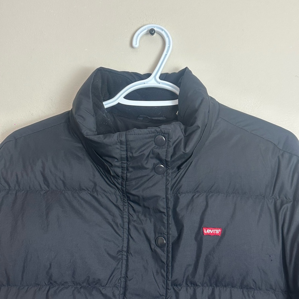 Levi's Size M Charcoal Jacket with Red Logo - Picture 3 of 9